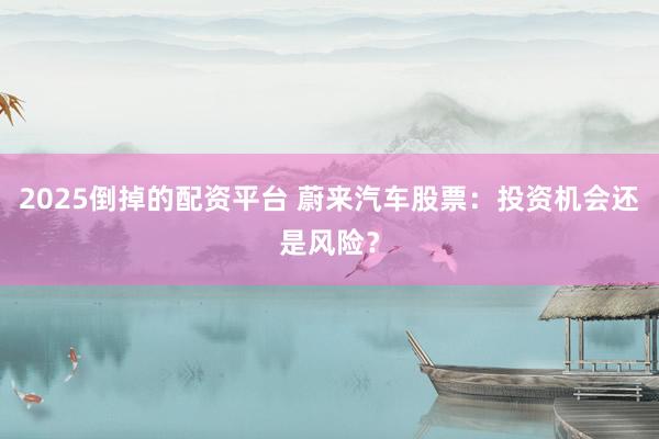 2025倒掉的配资平台 蔚来汽车股票：投资机会还是风险？